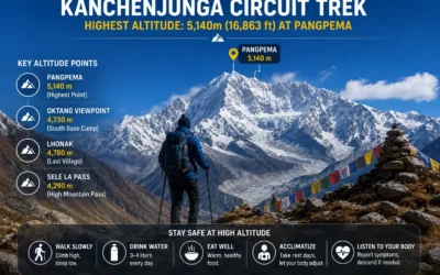What is the Highest Altitude Reached on the Kanchenjunga Circuit Trek?